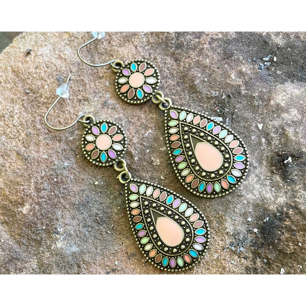 Boho Earrings Costume great for Valentine's Day + Free Gift and Gift Bag